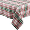 imageDII Yuletide Plaid Christmas Collection Holiday Dining Table Linen Tablecloth 60x84 Forest Green ampamp Maroon120 x 60 Rectangular