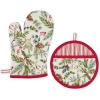 imageDII Christmas Kitchen Accessories ampamp Dcor Gift Set Pot Holder ampamp Dish Towels O Christmas Tree 3 PieceHoliday Sprigs