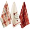imageDII Fall Basics Kitchen Dishtowel Collection Printed ampamp Plaid Fall Dish Towel Set 18x28 Be Thankful Plaid 2 CountBlessed