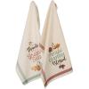 imageDII Fall Kitchen Towels for Kitchen Decorative Cotton Dish Towel Set 18x28 Grateful Heart 2 CountGrateful Heart