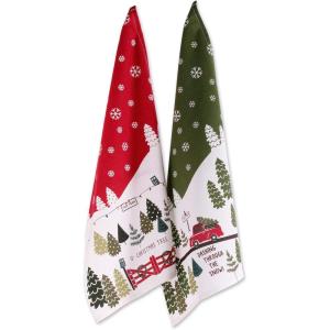 imageDII Christmas Fun Collection Printed Dishtowel Set 18x28 North Pole 3 PieceTree Farm