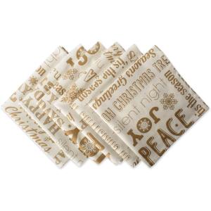 imageDII Holiday Dining Table Linen Metallic Fabric Kitchen Dcor Christmas Tablecloth 60x84 Silver Holiday CollageGold Holiday Collage
