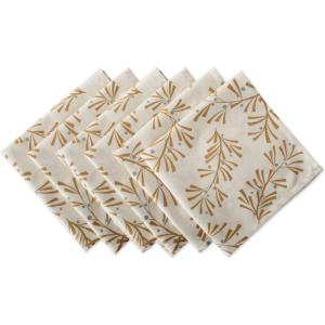 imageDII Holiday Dining Table Linen Metallic Fabric Kitchen Dcor Christmas Tablecloth 60x84 Silver Holiday CollageGold Holly Leaves