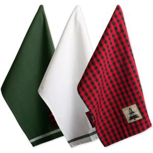 imageDII Holiday Kitchen Towels Embroidered Dish Towel Set 18x28 Cozy Christmas 3 PieceFireside
