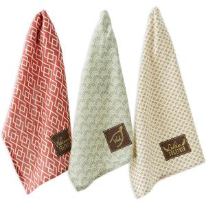 imageDII Thanksgiving Fall Kitchen Towels Collection Decorative Embellished Dish Towel Set 18x28 Wishes 2 CountRustic Fall
