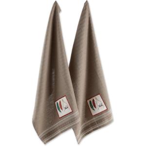 imageDII Thanksgiving Fall Kitchen Towels Collection Decorative Embellished Dish Towel Set 18x28 Wishes 2 CountWishes