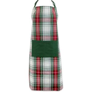 imageDII Unisex Kitchen Christmas Apron for Women ampamp Men Adjustable Ties and Large Front PocketsHoliday Plaid