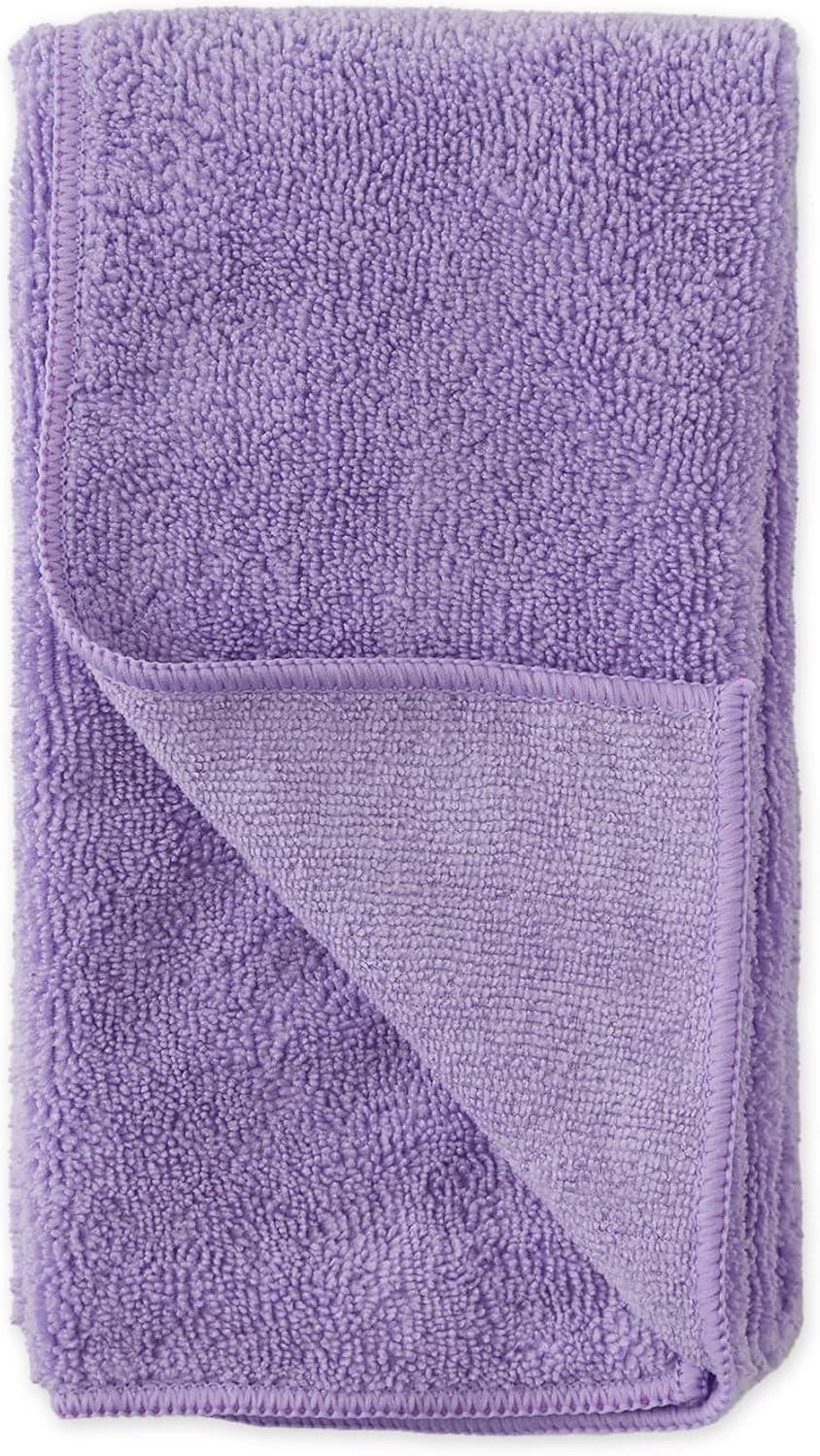 imageBone Dry Pet Grooming Embroidered Microfiber Towel Drying Collection 15x30 Hunter GreenLavender