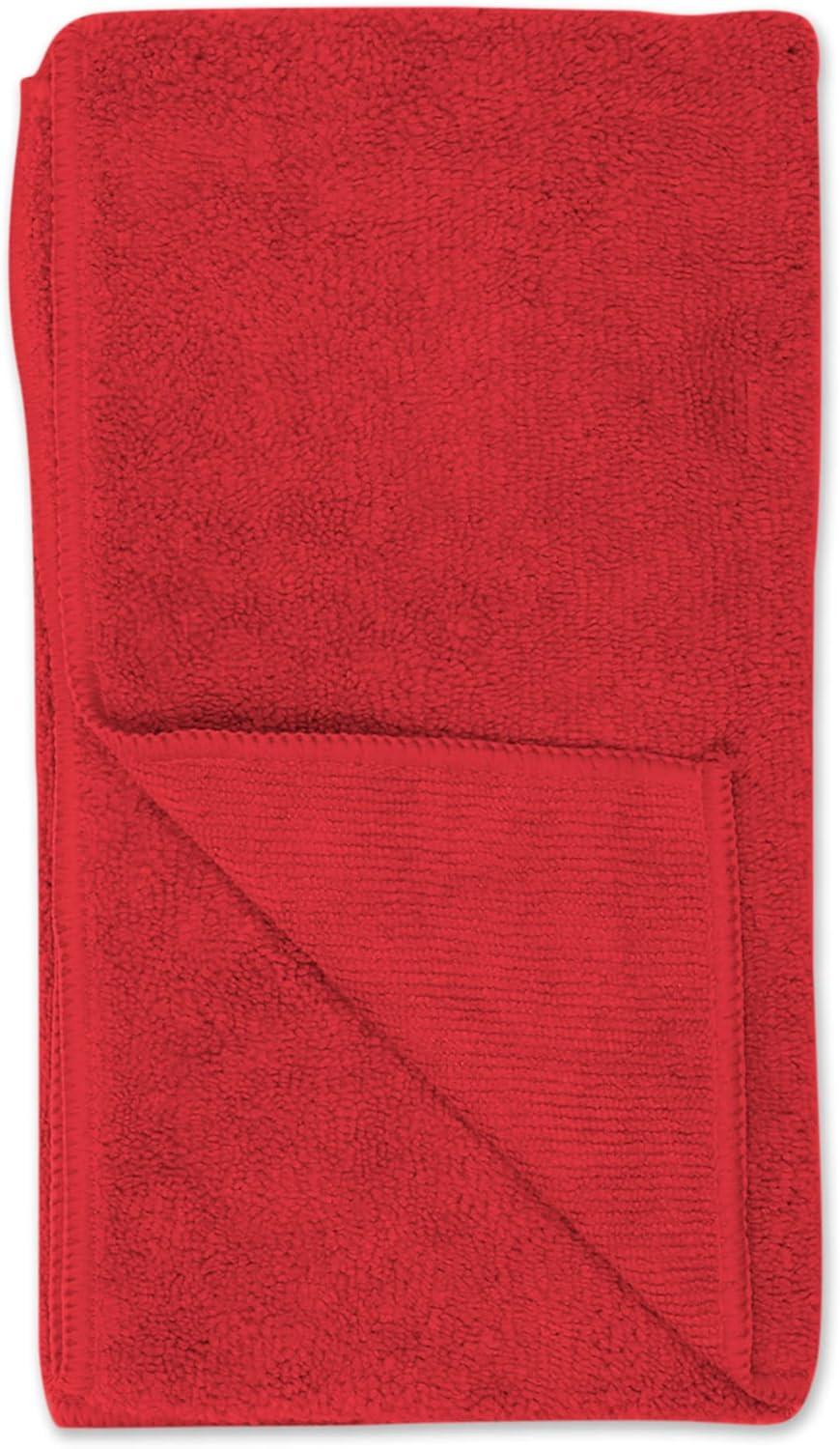 imageBone Dry Pet Grooming Embroidered Microfiber Towel Drying Collection 15x30 Hunter GreenRed