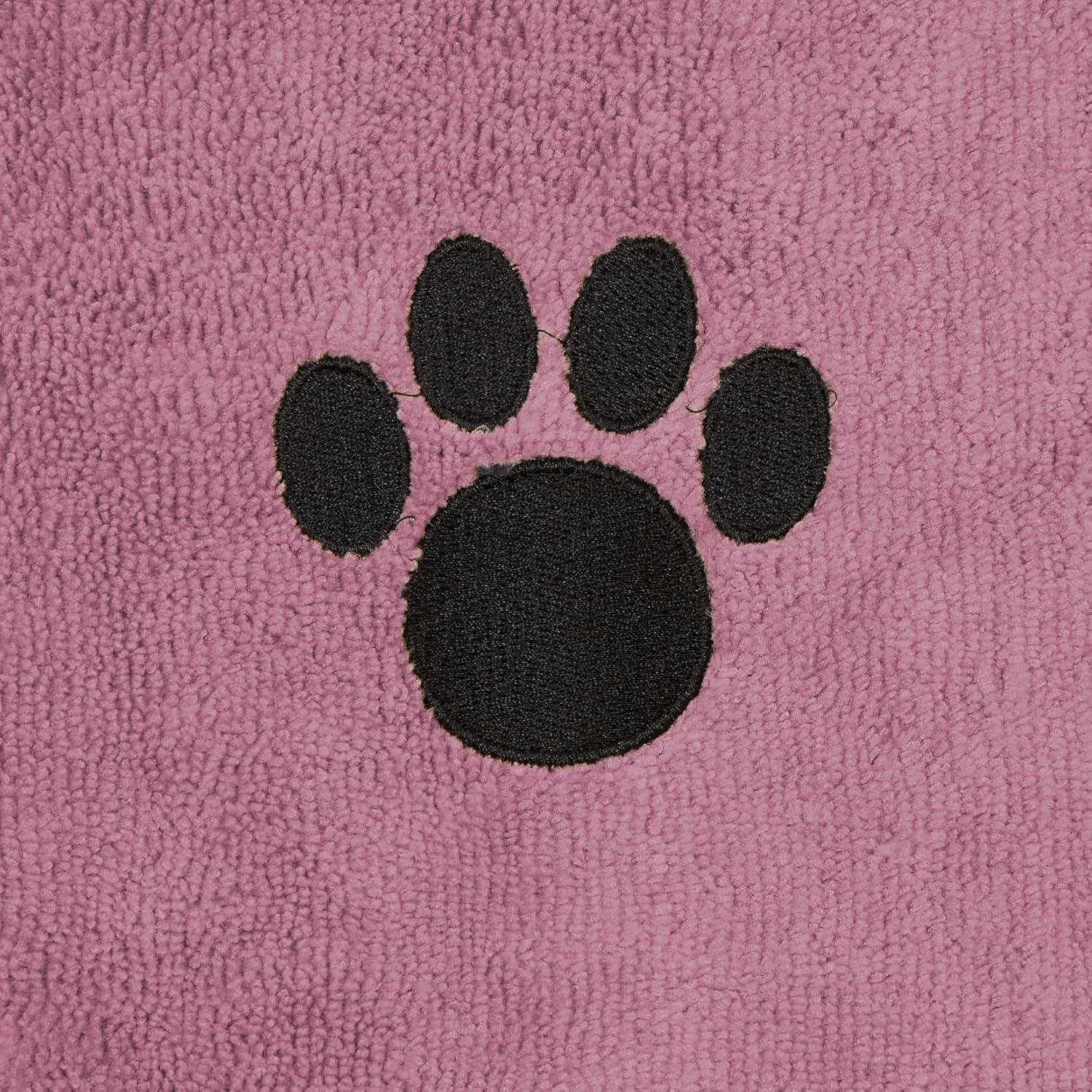 imageBone Dry Pet Grooming Embroidered Microfiber Towel Drying Collection 15x30 Hunter GreenRose