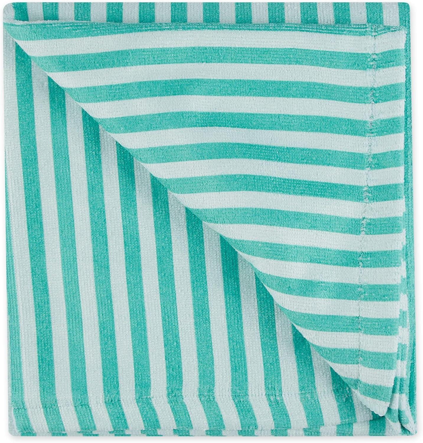 imageBone Dry Pet Grooming Towel Collection Absorbent Microfiber XLarge 41x235quot Striped TaupeStriped Aqua