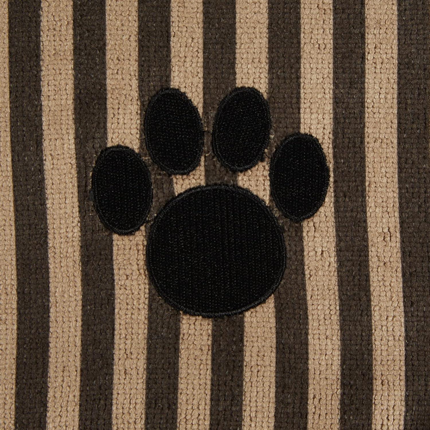 imageBone Dry Pet Grooming Towel Collection Absorbent Microfiber XLarge 41x235quot Striped TaupeStriped Brown