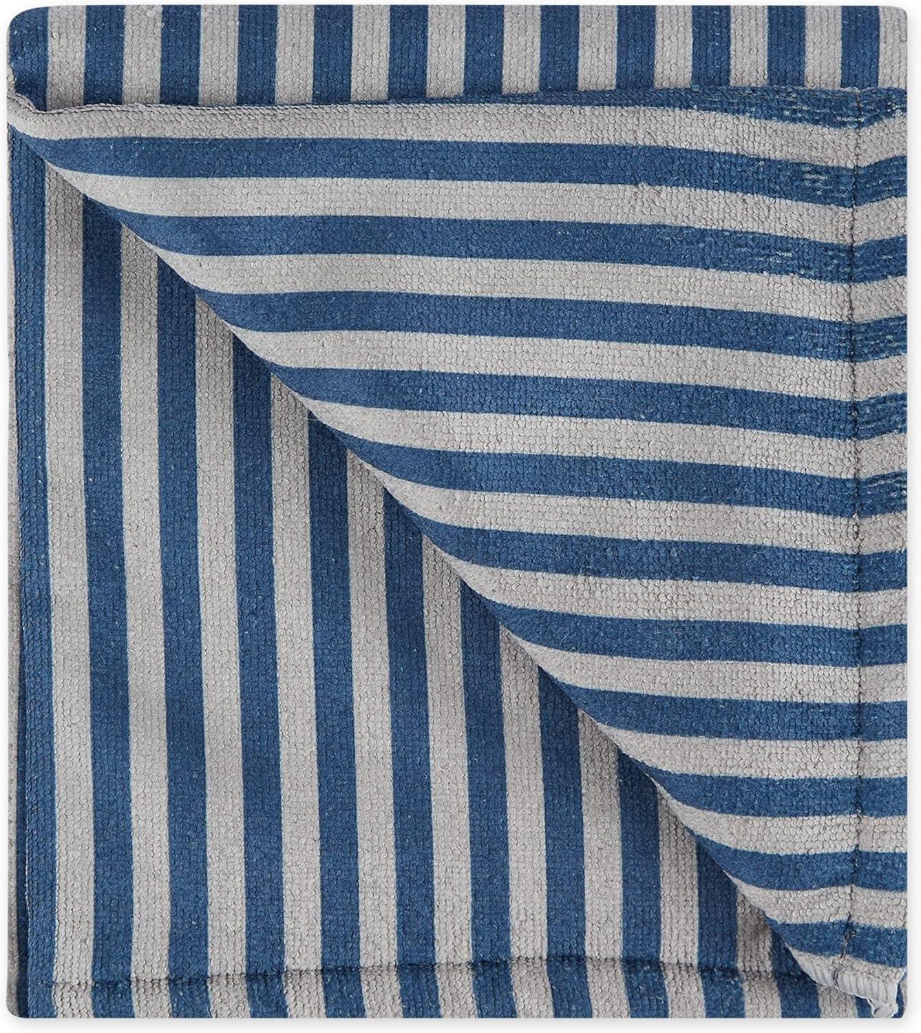 imageBone Dry Pet Grooming Towel Collection Absorbent Microfiber XLarge 41x235quot Striped TaupeStriped Navy
