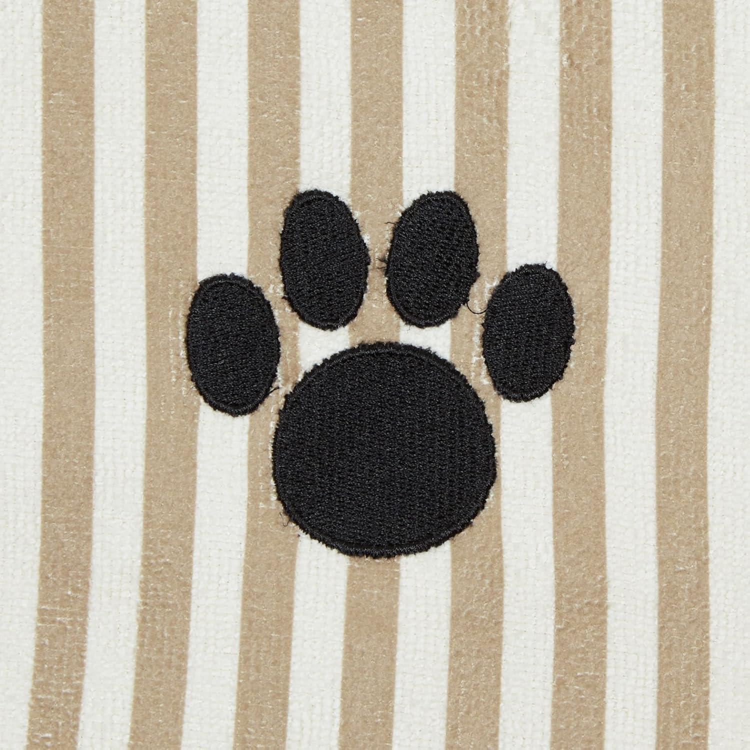 imageBone Dry Pet Grooming Towel Collection Absorbent Microfiber XLarge 41x235quot Striped TaupeStriped Taupe