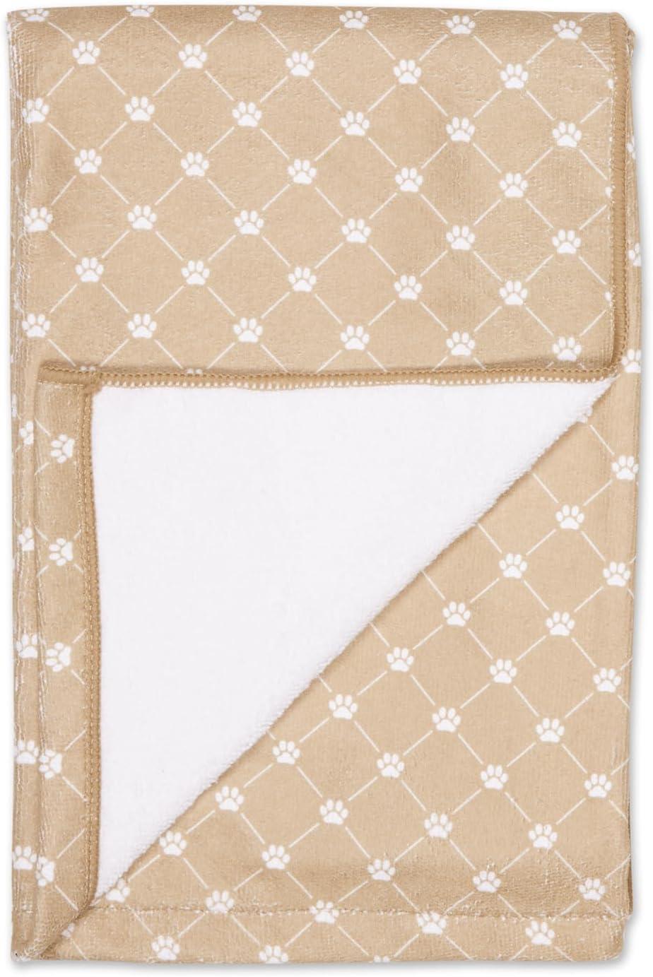 imageBone Dry Pet Grooming Towel Collection Absorbent Microfiber XLarge 41x235quot Trellis GrayTrellis Taupe
