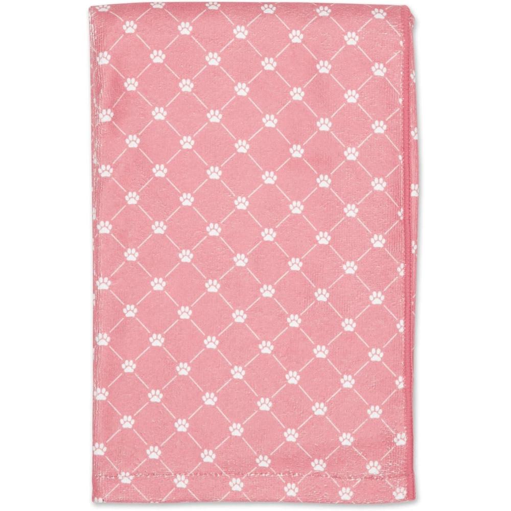 imageBone Dry Pet Grooming Towel Collection Absorbent Microfiber XLarge 41x235quot Trellis GrayTrellis Rose
