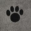 imageBone Dry Pet Grooming Embroidered Microfiber Towel Drying Collection 15x30 Hunter GreenGray