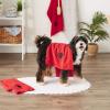 imageBone Dry Pet Grooming Embroidered Microfiber Towel Drying Collection 15x30 Hunter GreenRed