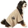 imageBone Dry Pet Grooming Embroidered Microfiber Towel Drying Collection 15x30 Hunter GreenTaupe