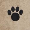imageBone Dry Pet Grooming Embroidered Microfiber Towel Drying Collection 15x30 Hunter GreenTaupe