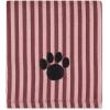 imageBone Dry Pet Grooming Towel Collection Absorbent Microfiber XLarge 41x235quot Striped TaupeCranberry