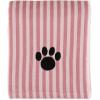 imageBone Dry Pet Grooming Towel Collection Absorbent Microfiber XLarge 41x235quot Striped TaupeRose