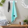 imageBone Dry Pet Grooming Towel Collection Absorbent Microfiber XLarge 41x235quot Striped TaupeStriped Aqua