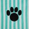 imageBone Dry Pet Grooming Towel Collection Absorbent Microfiber XLarge 41x235quot Striped TaupeStriped Aqua