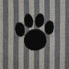 imageBone Dry Pet Grooming Towel Collection Absorbent Microfiber XLarge 41x235quot Striped TaupeStriped Gray