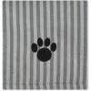 imageBone Dry Pet Grooming Towel Collection Absorbent Microfiber XLarge 41x235quot Striped TaupeStriped Gray