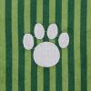 imageBone Dry Pet Grooming Towel Collection Absorbent Microfiber XLarge 41x235quot Striped TaupeStriped Hunter Green