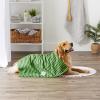imageBone Dry Pet Grooming Towel Collection Absorbent Microfiber XLarge 41x235quot Striped TaupeStriped Hunter Green