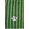 imageBone Dry Pet Grooming Towel Collection Absorbent Microfiber XLarge 41x235quot Striped TaupeStriped Hunter Green