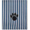 imageBone Dry Pet Grooming Towel Collection Absorbent Microfiber XLarge 41x235quot Striped TaupeStriped Navy