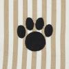 imageBone Dry Pet Grooming Towel Collection Absorbent Microfiber XLarge 41x235quot Striped TaupeStriped Taupe