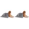 imageBone Dry Pet Grooming Towel Collection Absorbent Microfiber XLarge 41x235quot Trellis GrayGray