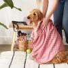 imageBone Dry Pet Grooming Towel Collection Absorbent Microfiber XLarge 41x235quot Trellis GrayTrellis Rose