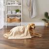imageBone Dry Pet Grooming Towel Collection Absorbent Microfiber XLarge 41x235quot Trellis GrayTrellis Taupe