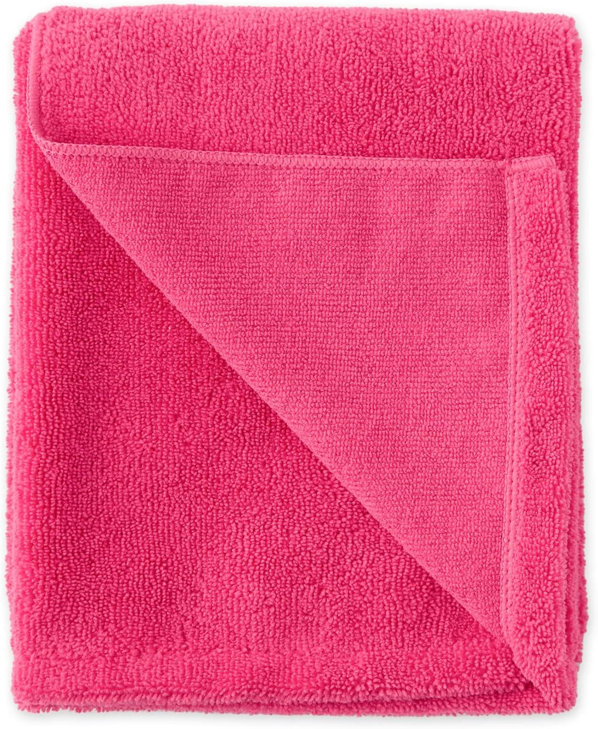 imageBone Dry Pet Grooming Towel Collection Absorbent Microfiber XLarge 41x235quot Embroidered RedEmbroidered Raspberry Sorbet