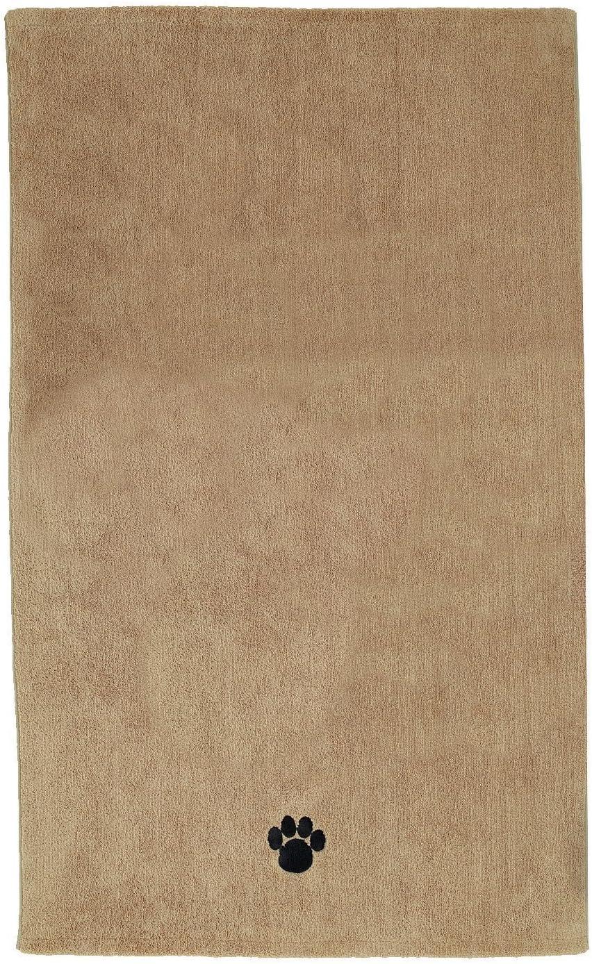 imageBone Dry Pet Grooming Towel Collection Absorbent Microfiber XLarge 41x235quot Embroidered RedEmbroidered Red