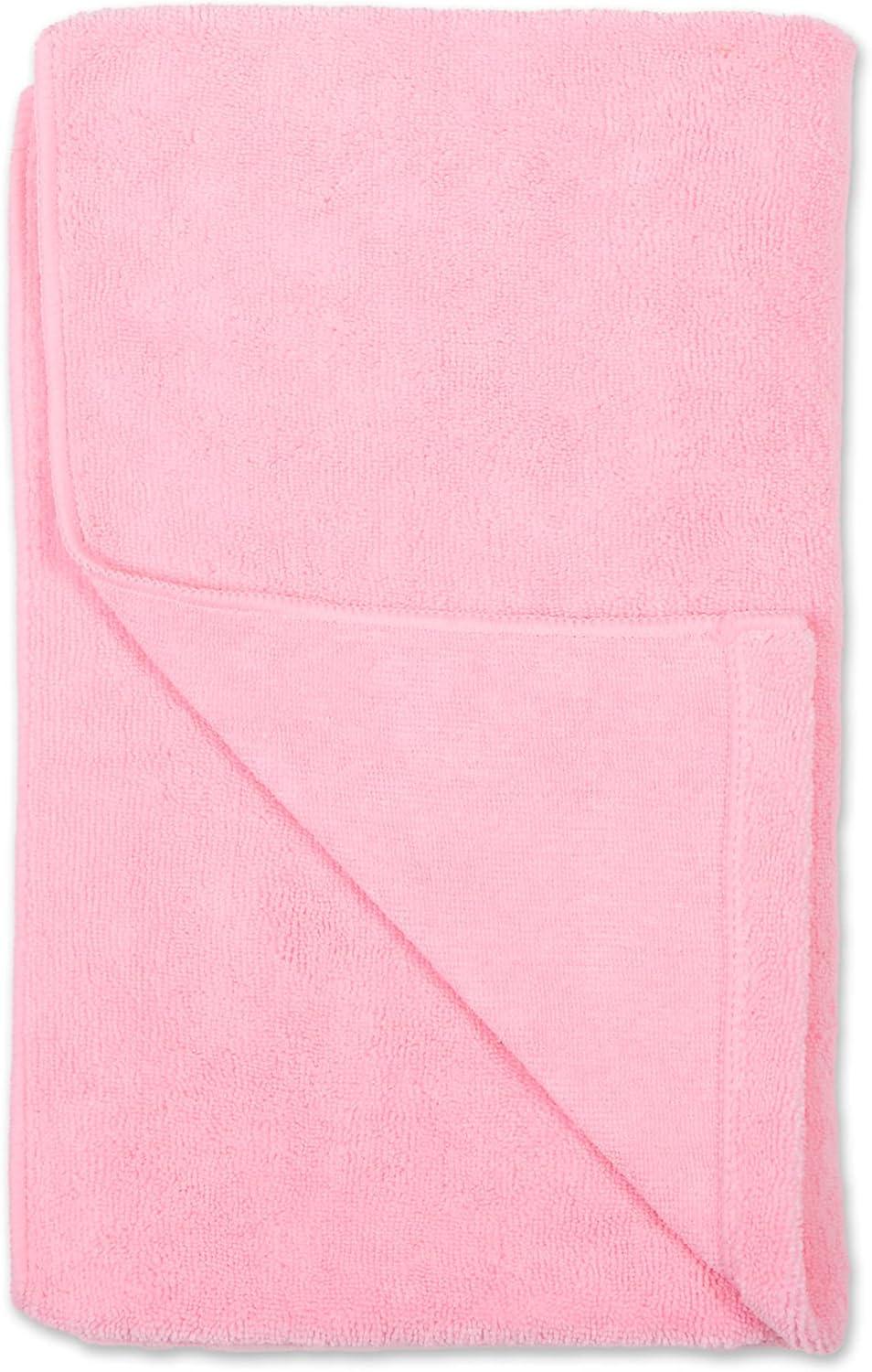 imageBone Dry Pet Grooming Towel Collection Absorbent Microfiber XLarge 41x235quot Embroidered RedPink