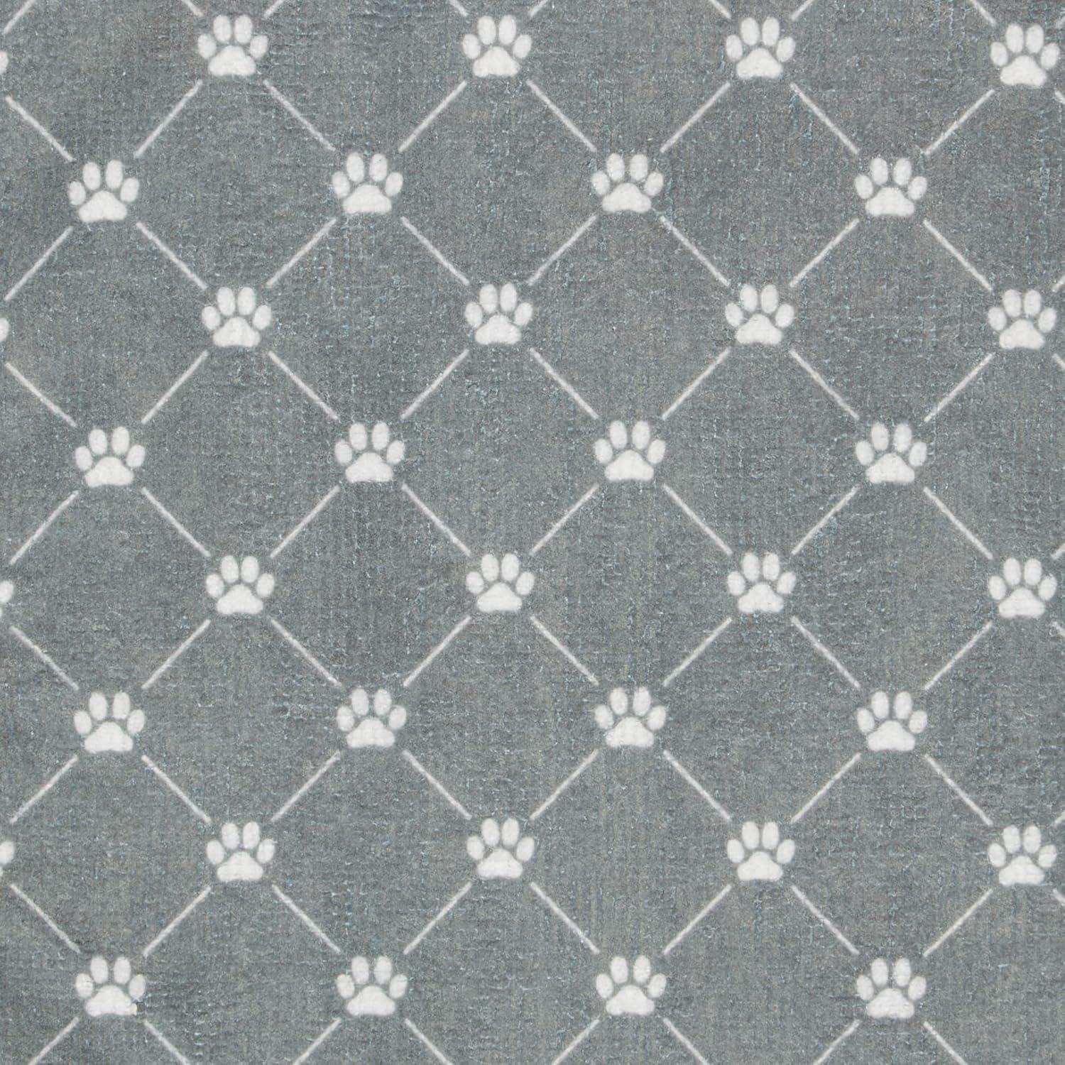 imageBone Dry Pet Grooming Towel Collection Trellis Print Microfiber Absorbent Drying Set 15x30 Gray 3 CountGray