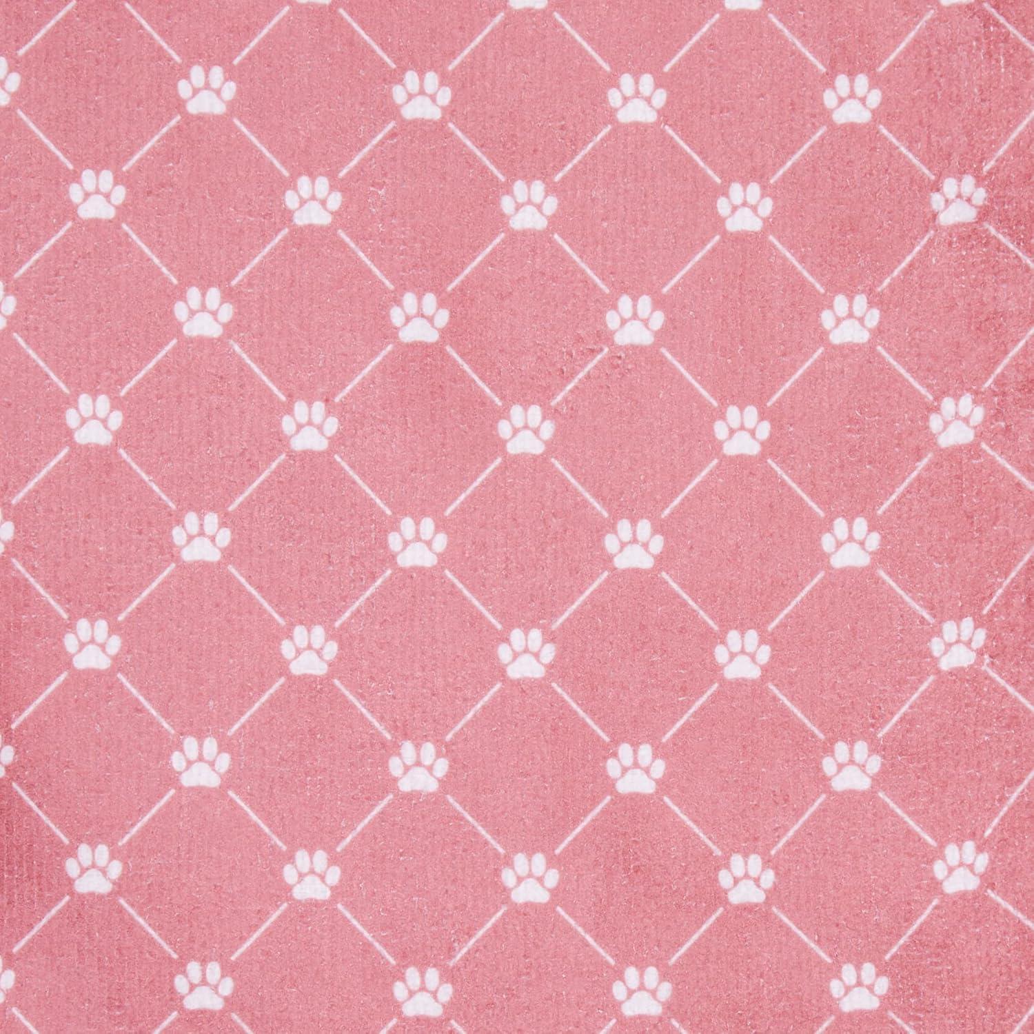 imageBone Dry Pet Grooming Towel Collection Trellis Print Microfiber Absorbent Drying Set 15x30 Gray 3 CountRose