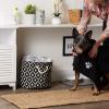 imageBone Dry Pet Grooming Towel Collection Absorbent Microfiber XLarge 41x235quot Embroidered RedEmbroidered Black