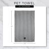 imageBone Dry Pet Grooming Towel Collection Absorbent Microfiber XLarge 41x235quot Embroidered RedEmbroidered Black