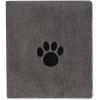 imageBone Dry Pet Grooming Towel Collection Absorbent Microfiber XLarge 41x235quot Embroidered RedEmbroidered Gray