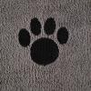 imageBone Dry Pet Grooming Towel Collection Absorbent Microfiber XLarge 41x235quot Embroidered RedEmbroidered Gray