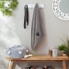 imageBone Dry Pet Grooming Towel Collection Absorbent Microfiber XLarge 41x235quot Embroidered RedEmbroidered Gray