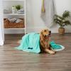 imageBone Dry Pet Grooming Towel Collection Absorbent Microfiber XLarge 41x235quot Embroidered RedEmbroidered Green