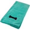 imageBone Dry Pet Grooming Towel Collection Absorbent Microfiber XLarge 41x235quot Embroidered RedEmbroidered Green